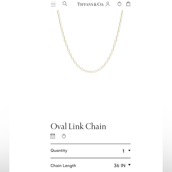 Tiffany & Co. 18k Yellow Gold Oval Link 36” Chain - Picture 8 of 8